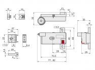 Стабілізатор універсальний бічний GIFF PRIME для широких ящиків графіт